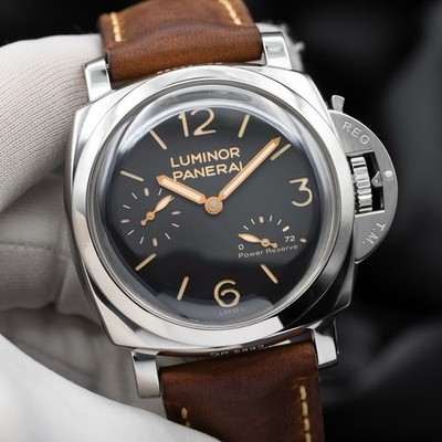 Panerai Luminor 423 Stainless Steel w/ Brown Lthr Strap 47mm - PAM00423 2016 B&P