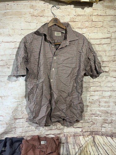 L.L. Bean Abotonado Manga Corta/Larga Hombre Mediano - Lote 8 - Imagen 20 de 24