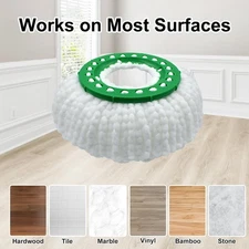 Reusable Mop Head for Libman Tornado Spin Mop Thick Microfiber Spin Mop Refil...