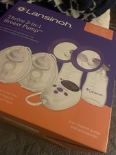 Lansinoh Thrive 2-in-1 Double Electric Breast Pump Hands-Free with Accessories