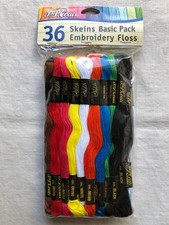 J P Coats Cotton Embroidery Floss 36 Skeins Basic Pack 6 Strand