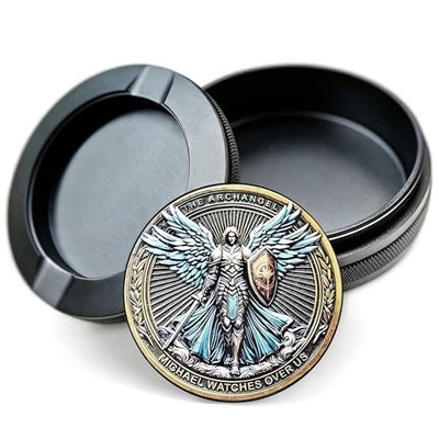 Angel's Protection Metal Pouch Container