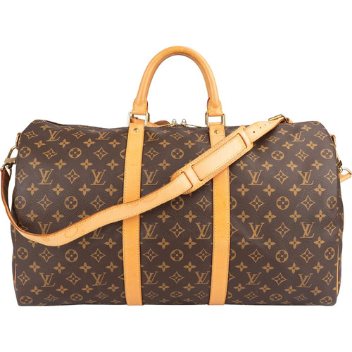 Louis Vuitton Monogram  Keepall 50 Bandoulière Travel Bag    Tasche
