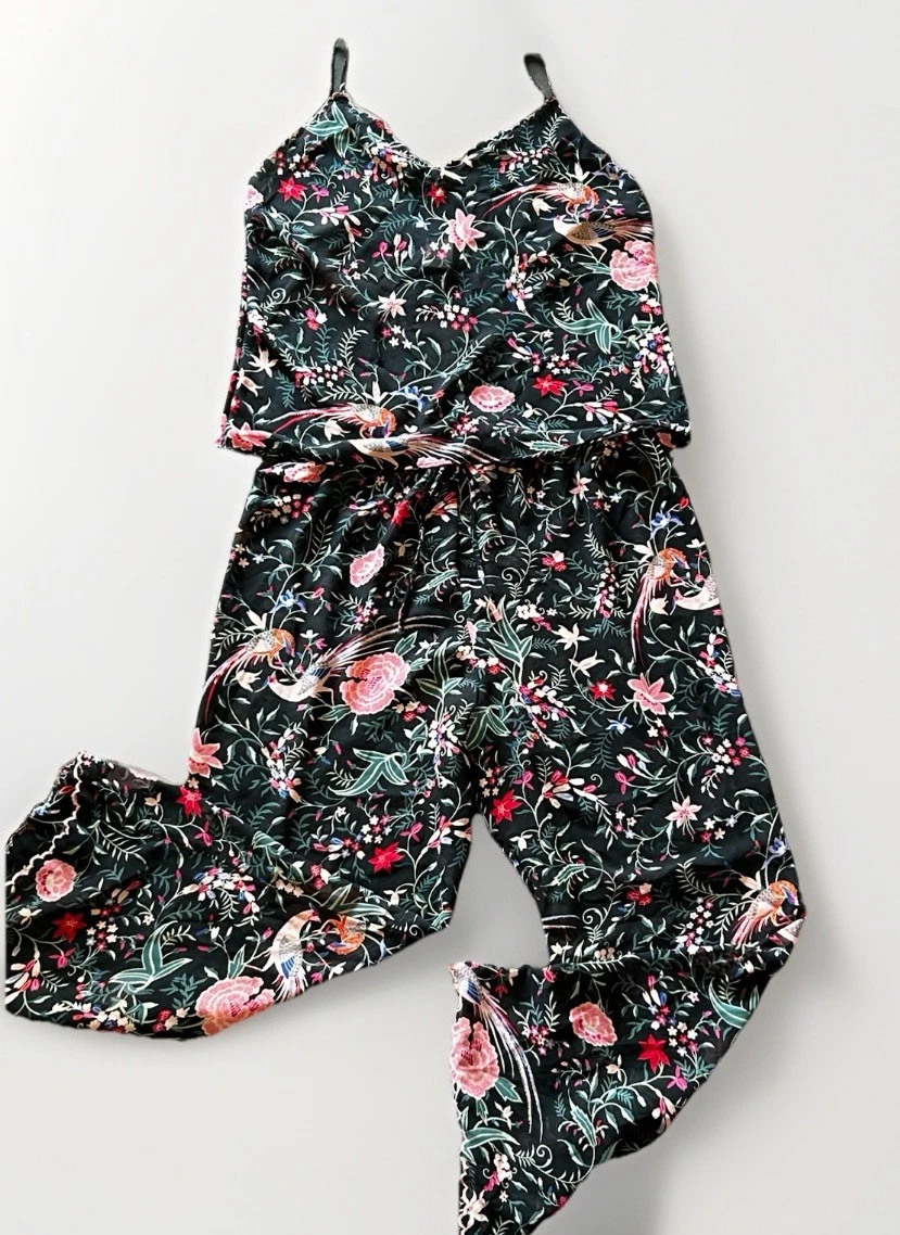 Natori Women's Luxe Shangri-la Notch PJ, Black Cocoon, XS at Women's Clothing store