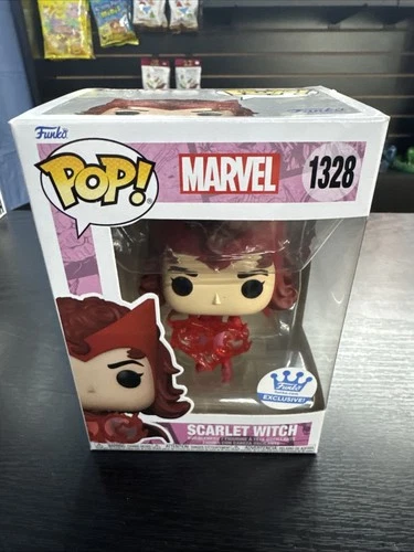 Funko Pop! Marvel: Valentine's Series - Scarlet Witch with Heart Hex Shop Exclus