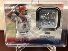 2021 Topps 70th Anniversary Manufactured Logo Series 2 Albert Pujols Patch