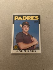 🟡1986 Topps Traded John Kruk #56T (RC) San Diego Padres Baseball Vintage Card