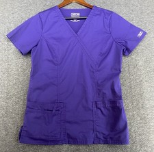 Cherokee Workwear Women's Small Purple V-Neck Scrub Top Style 4728 Core Stretch