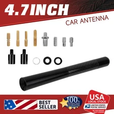 High-quality 4.7inch Carbon Fiber Short Antenna Mast AM/FM Black Universal USA