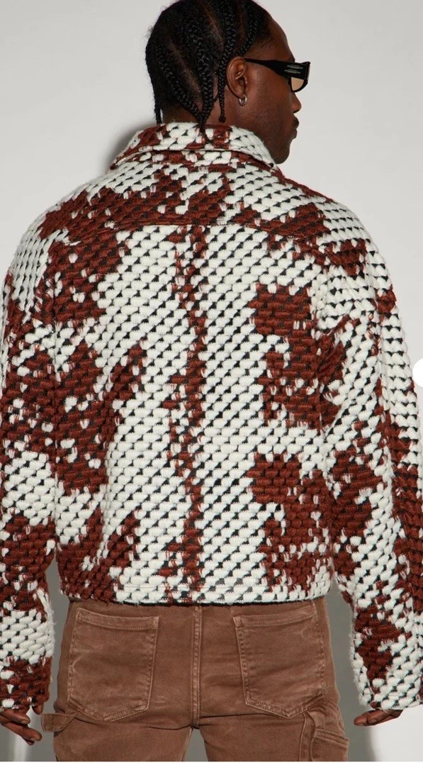 NEW NWT Nova Men Chamarra Jacquard Newbury Men’s Size XL Jacket Hip Hop - product detail image 5