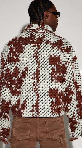 NEW NWT Nova Men Chamarra Jacquard Newbury Men’s Size XL Jacket Hip Hop image 5