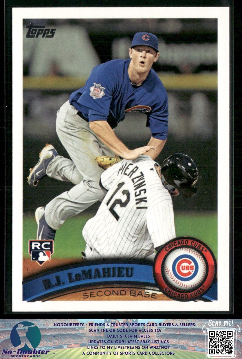 2011 Topps Update #US205 D.J. LeMahieu RC Chicago Cubs JL.1A