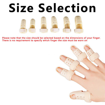 2x Plastic Mallet DIP Finger Support Brace Splint Joint Protection Injury - S...
