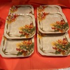 222 Fifth Avenue PTS Autumn Celebrations Square Appetizer Plates Set Of 7 Retire — photo 4