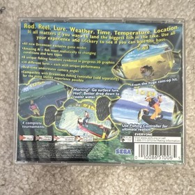 SEGA Sega Bass Fishing Sega Dreamcast NTSC-U/C E VMU Rumble Pack Compatible