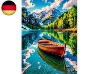 Camocin Art Diamond Painting Berge, 5D Fluss Landschaft Diamond Painting