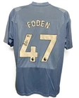 Phill Foden Signed Auto Manchester City Soccer #47 Jersey Beckett COA ED05