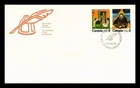 Dr Jim Stamps Canada Germaine Guevremont & Robert Service Attached Pair Fdc