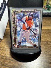 2025 Topps Holiday - Yordan Alvarez #H44 Holiday Silver Glitter