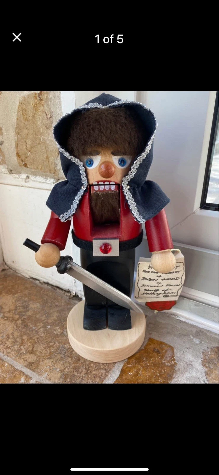 STEINBACH NUTCRACKER S1391 SHERIFF OF NOTTINGHAM Robin Hood GERMANY 11"