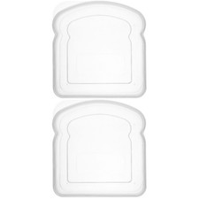  Set of 2 Brot Aufbewahrungsbox Sandwich-behälter Brotbehälter Toastbehälter