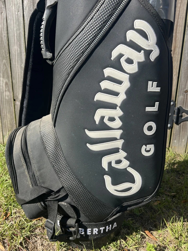 CALLAWAY GOLF BIG BERTHA CART STAFF GOLF BAG-6 WAY DIVIDER-5 POCKETS-RAIN COVER! - Image 4 of 4