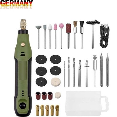 NEU 34Tlg Mini Dremel Multifunktionswerkzeug USB Akku für Mehrzweck Drehwerkzeug