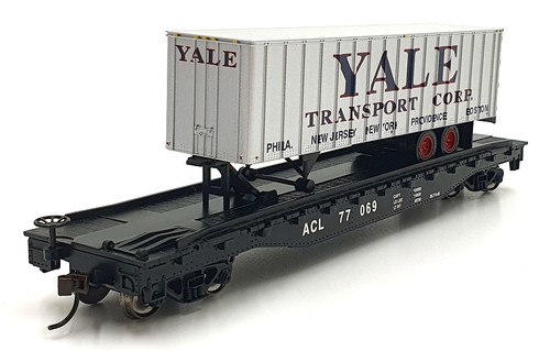 Bachmann Spectrum HO Maßstab 1/87 16705 - Flachwagen mit Anhänger Atlantic Coast Line | Condition: Used