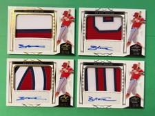Lot of (4) BRADY HOUSE 2022 Leaf Trinity Auto Jersey Patch /99 /50 Nationals