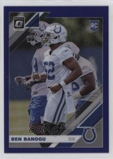2019 Panini Donruss Optic Rookies Purple Prizm /50 Ben Banogu #124 r9d