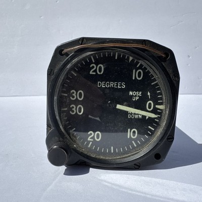 Vintage Jaeger Watch Co New York Aircraft Pitch Angle Indicator