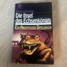 Die Insel des Echsenkönigs Ian Livingstone Fantasie Abenteuer Spielbuch Goldmann