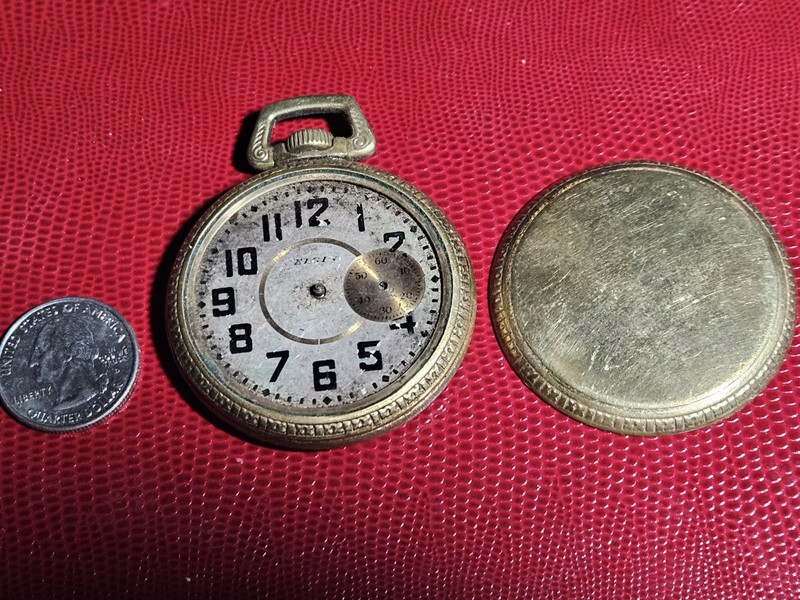 Antique Elgin NATL Watch Company Pocketwatch PARTS!! REPAIR!!