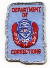 MISSISSIPPI MS STATE shape shaped DEPARTMENT OF CORRECTIONS DOC police HAT PATCH