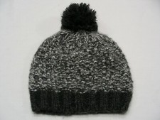 GRAY - FLEECE-LINED ACRYLIC - 12-24M SIZE STOCKING CAP BEANIE HAT