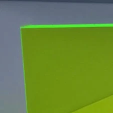 1/4" (6mm) Green Fluorescent Acrylic 12" x 12" Plexiglass Sheet Neon Color AZM