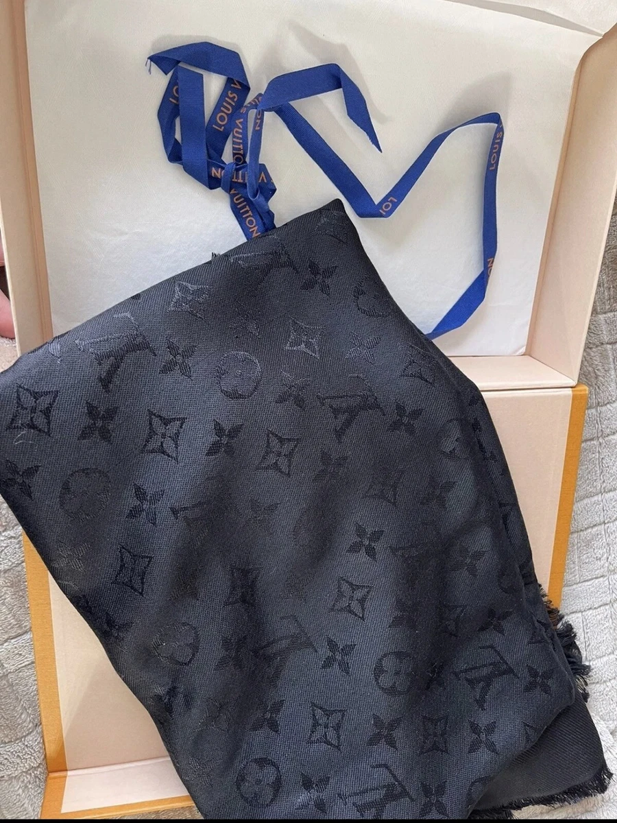 lv black/gold silk scarves for women