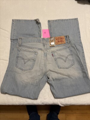 Levis 527 Slim Bootcut Jeans 33x30 Low Boot Cut Distressed New With Tags