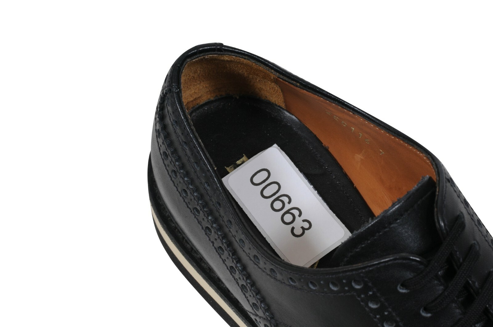 Prada Men Wingtip Platform Brogues US 8 UK7 Black… - image 7