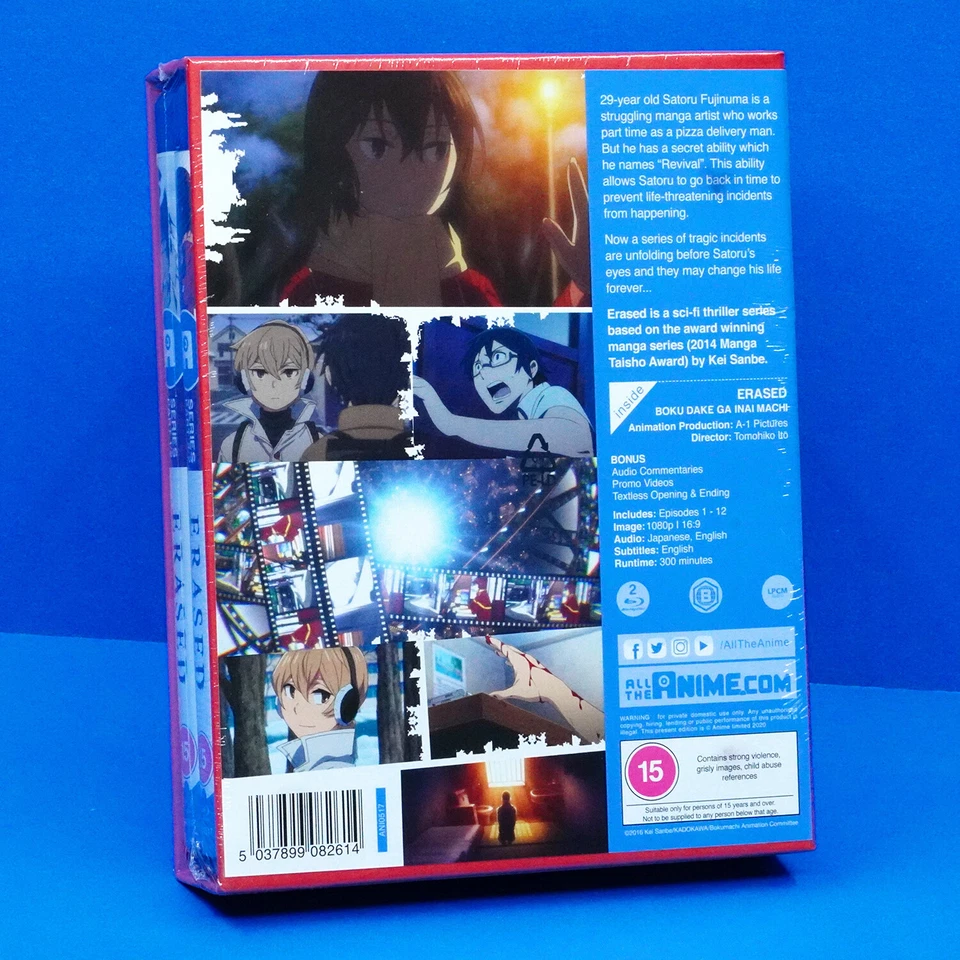 Erased (Boku dake ga Inai Machi) Complete Anime Series Limited Blu-ray Region B - Image 3 of 4
