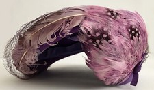 Vintage Ladies Purple Hat Henry Pollack, New York Glenover-FREE SHIPPING