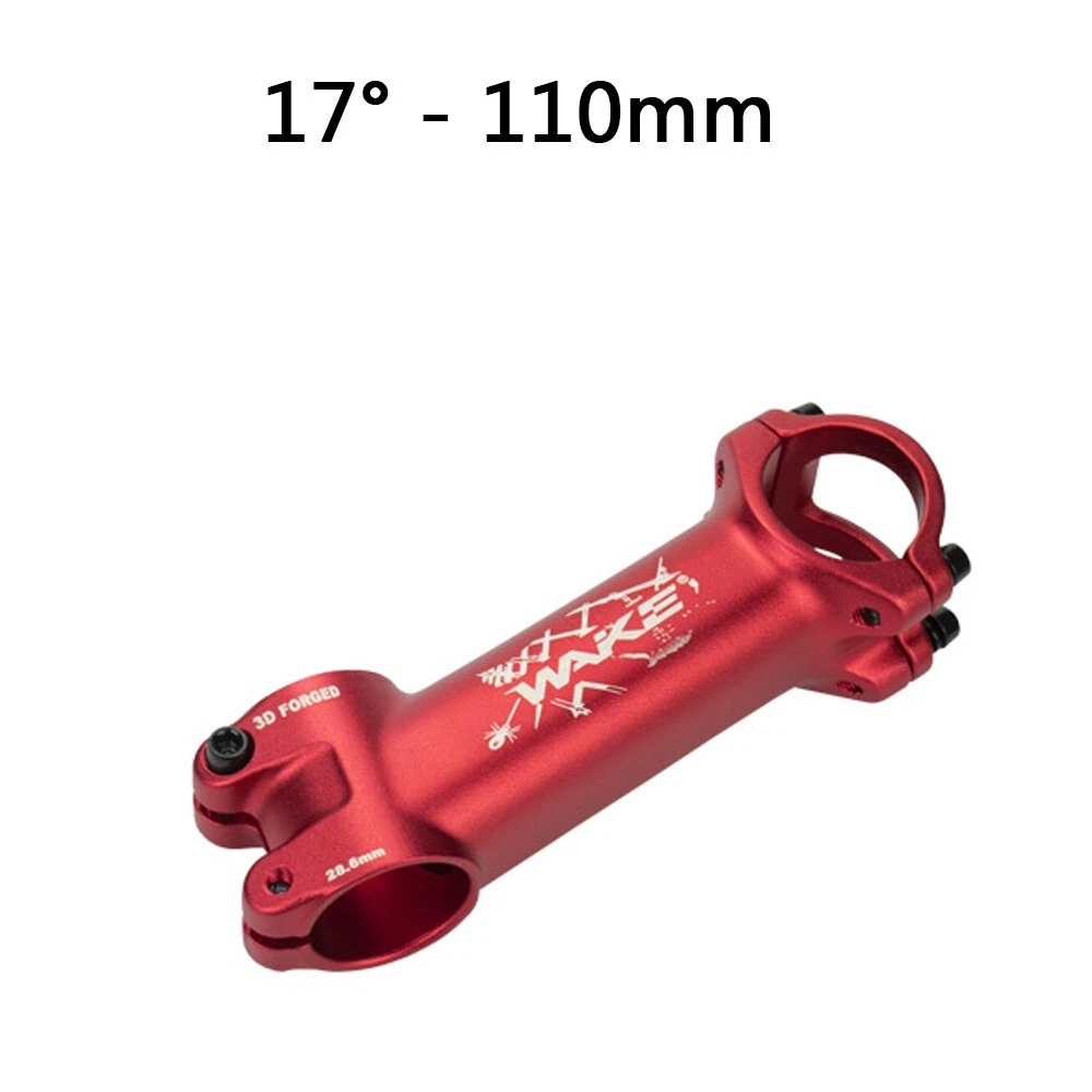 WAKE Red Bike Stems 31.8mm MTB Bicycle Handlebar Stem 17 Degree 110mm