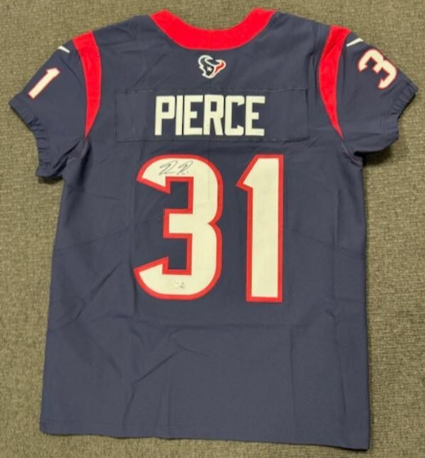 DAMEON PIERCE SIGNED AUTO NIKE AUTHENTIC JERSEY FANATICS **HOUSTON