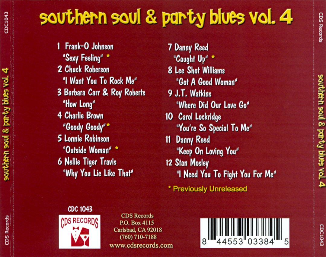 VARIOUS ARTISTS - SOUTHERN SOUL & PARTY BLUES, VOL. 4 NEW CD ...