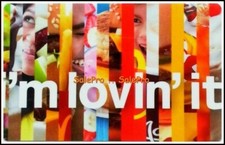 McDONALD KID'S PARTY PALACE ** I'M LOVIN' IT ** FR/ENG COLLECTIBLE GIFT CARD