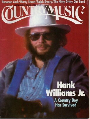Country Music Sep/Oct 1986 Hank Williams Jr Rosanne Cash Marty Stuart CMSA