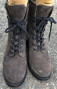 frye veronica combat suede