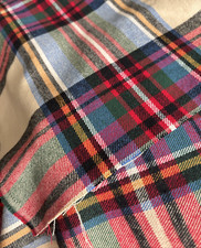 Plaid Flannel Fabric 2 yards x 42 inches Soft and Cozy