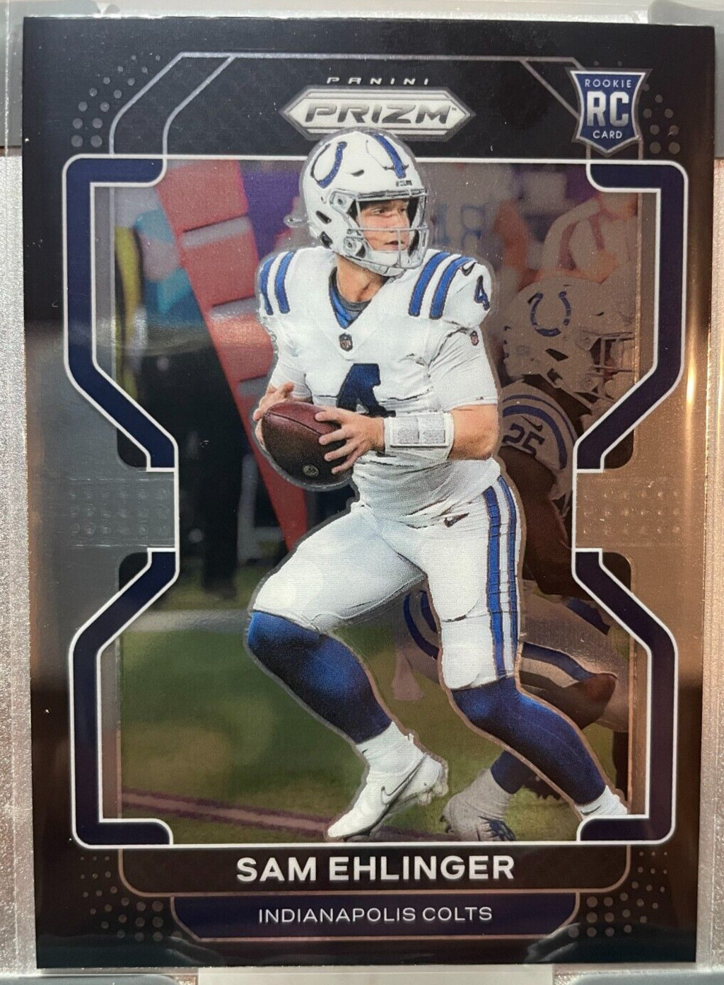 2021 Panini Chronicles - Prizm Black Silver Prizm #PB-18 Sam Ehlinger (RC)