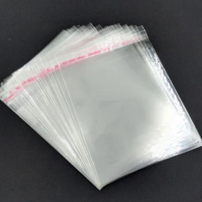 100PCS Sachets plastique fermeture pression OPP Transparent Pochettes pochon sac